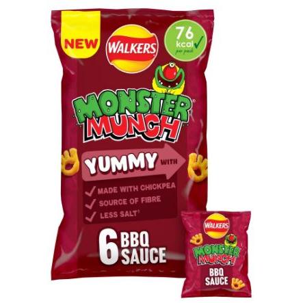 Crisps Walkers Monster Munch BBQ Sauce