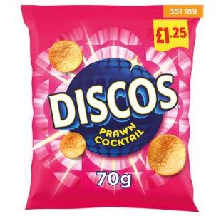 Walkers Discos Prawn Cocktail Crisps