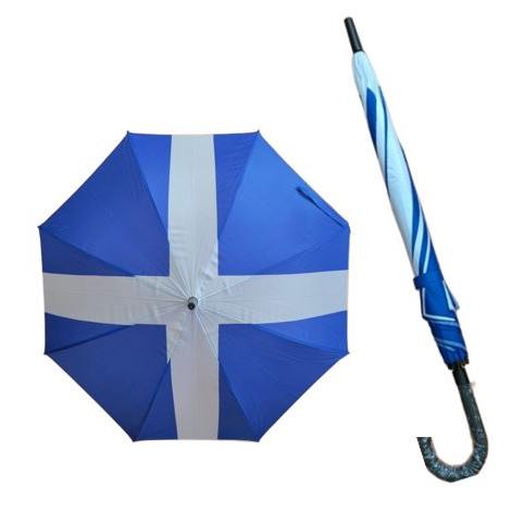 Collapsible Straight Umbrella - Scottish Saltire