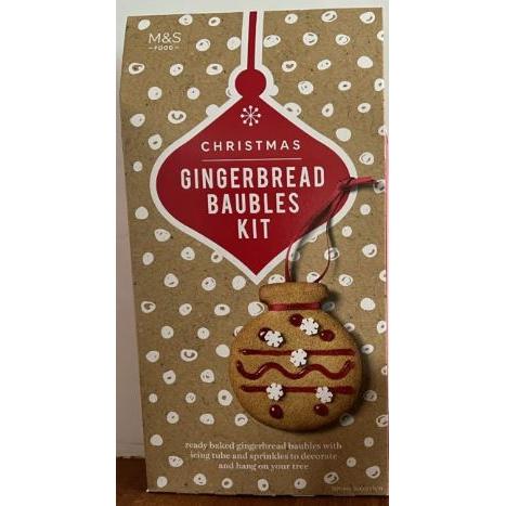 M&S Gingerbread Bauble Biscuit Kit