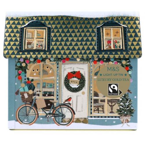 M&S Light-Up Tin Luxury Gold Tea