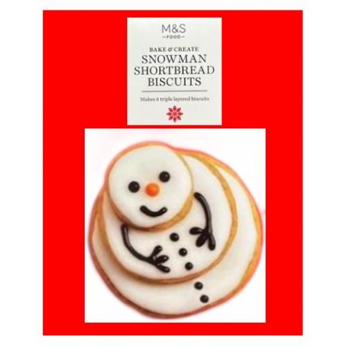 M&S Snowman Biscuits Kit