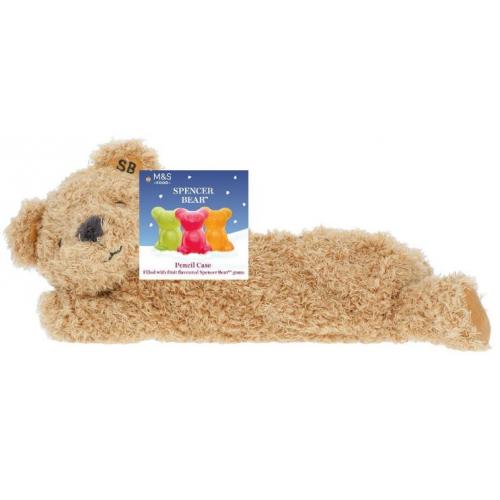M&S Spencer Bear Pencil Case Filled with Flavoured Bears