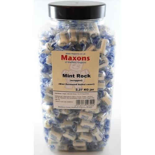 Maxons Wrapped Mint Rock Jar