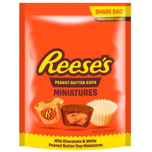 Hershey's Reese's Peanut Butter Cups Milk Chocolate & White Peanut Butter Cup Miniatures