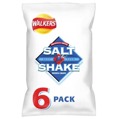 Walkers MultiPack 6pk - Salt & Shake