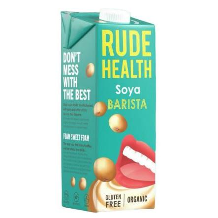 Rude Health Dairy Free Drink- Barista Range (organic)- Soy