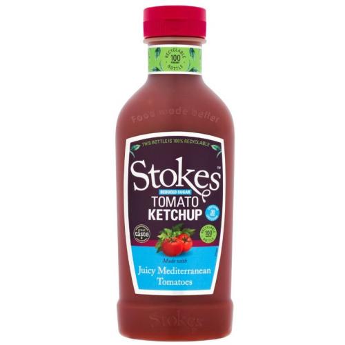 Stokes Reduced Sugar Tomato Ketchup