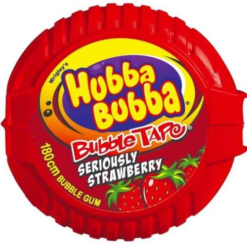 Wrigley's Hubba Bubba Seriously Strawberry Tape