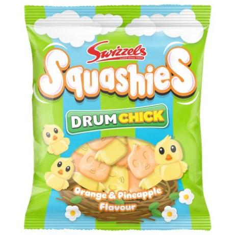 Swizzels Squashies Drum Chick Orange & Pineapple Flavour