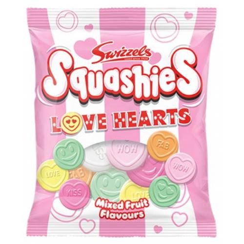 Swizzels Squashies Love Hearts Mixed Fruit Flavours