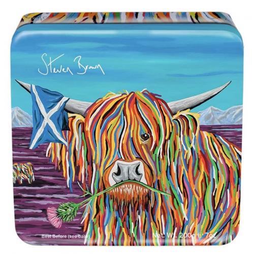 Gardiners Steven Brown Square Tin - Hamish Mccoo Malted Whisky Fudge