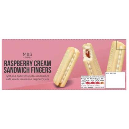 M&S Raspberry Cream Sandwich Fingers