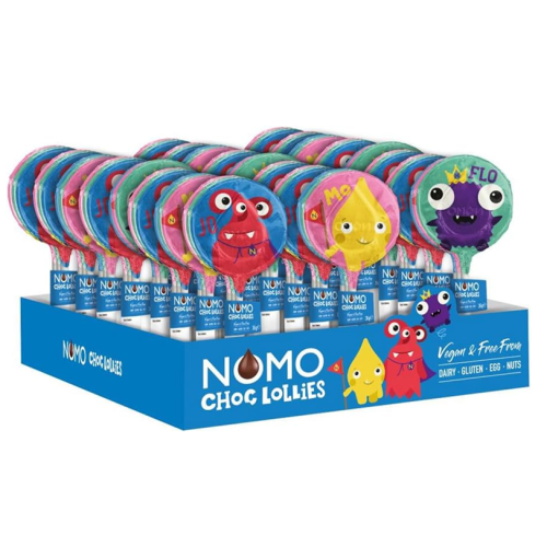 Nomo Vegan Chocolate Lollies 3pk 24 x 37g