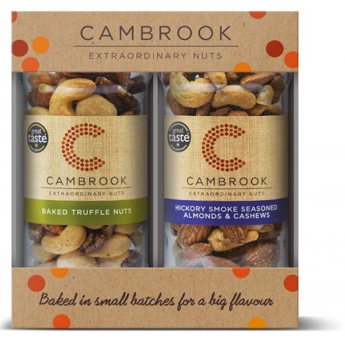Cambrooks Gift box- Baked Truffle Nut Mix & Hickory Smoked Cashews & Almonds