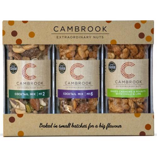 Cambrooks Gift box- Cocktail Nut Mix Trio