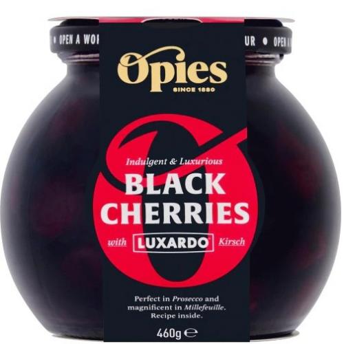 Opies Black Cherries with Luxardo Kirsch