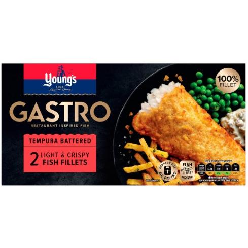 Young's Gastro Tempura Battered 2 light & Crisp Fish Fillets