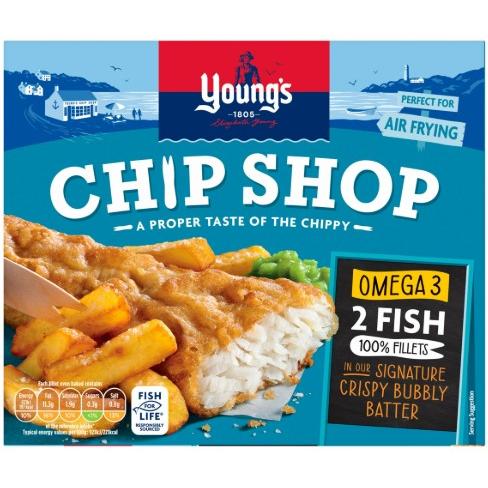 Young's Chip Shop 2 Omega 3 Fish 100% Fillets