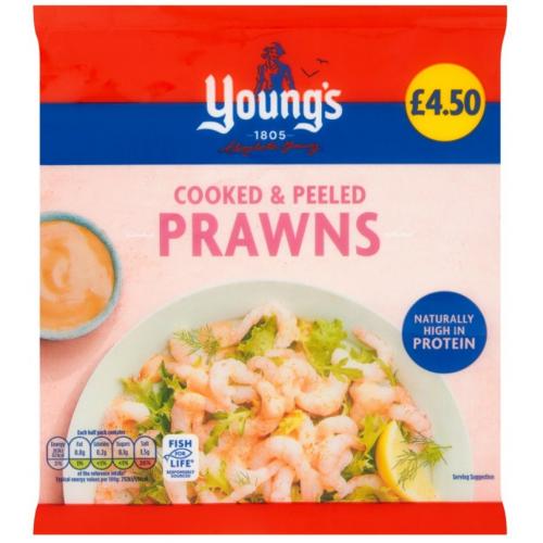 Young's Cooked & Peeled Prawns