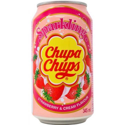 Chupa Chups Sparkling Soda - Strawberry & Cream Soda