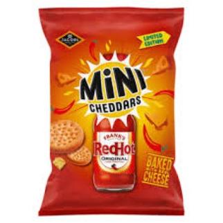 Jacob's Jacobs Mini Cheddars- Franks Red Hot