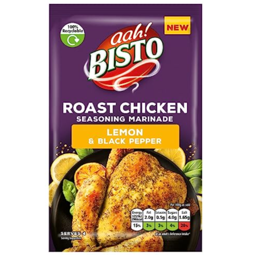 Bisto Lemon & Black Pepper Roast Chicken Seasoning Marinade