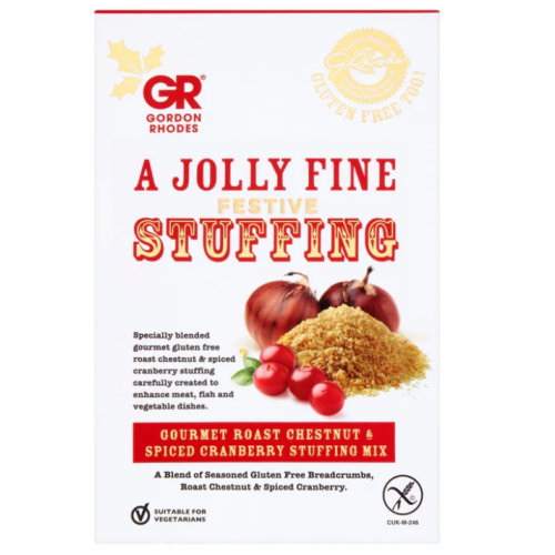 Gordon Rhodes Gourmet Roast Chestnut & Spiced Cranberry Stuffing Mix