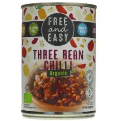 Free & Easy Three Bean Chilli Organic