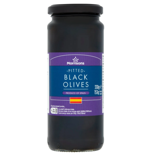 Morrisons Pitted Black Olives