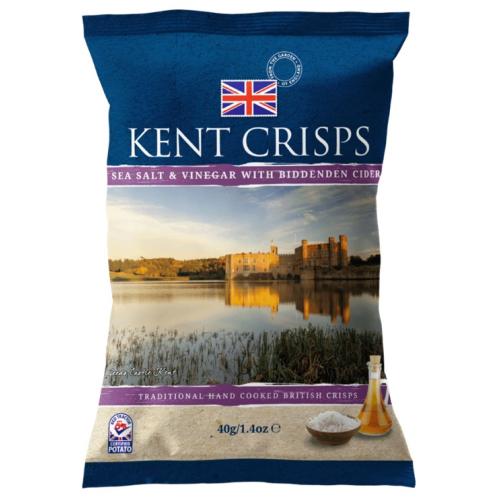 Kent Crisps - Sea Salt & Vinegar with Biddenden Cider