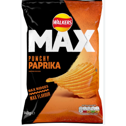 Walkers Max Punchy Paprika