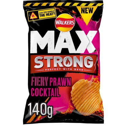 Walkers Max Strong Fiery Prawn Cocktail