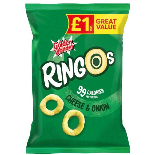 Golden Wonder Ringos Cheese & Onion
