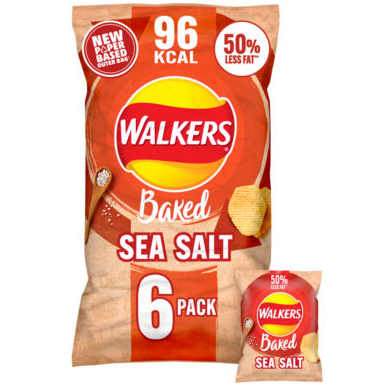 Walkers Baked Multipack - Sea Salt
