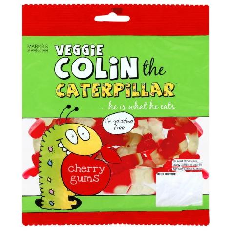 M&S Colin the Caterpillar Cherry Gum