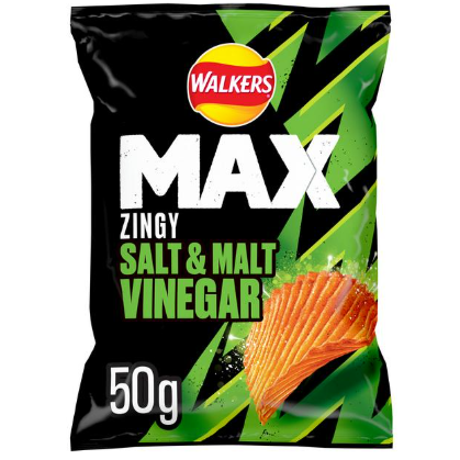 Walkers Max Zingy Salt & Malt Vinegar