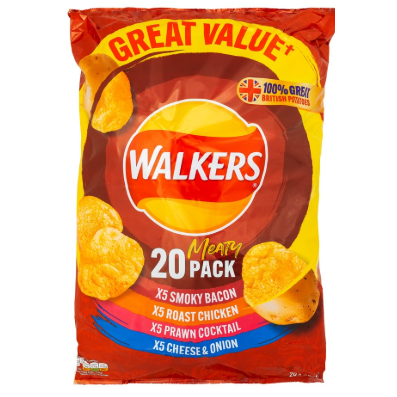Walkers Mutilpack 15pk - Meaty