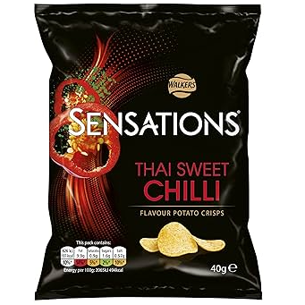 WALKERS SENSATIONS THAI SWEET CHILLI CRISPS 40G