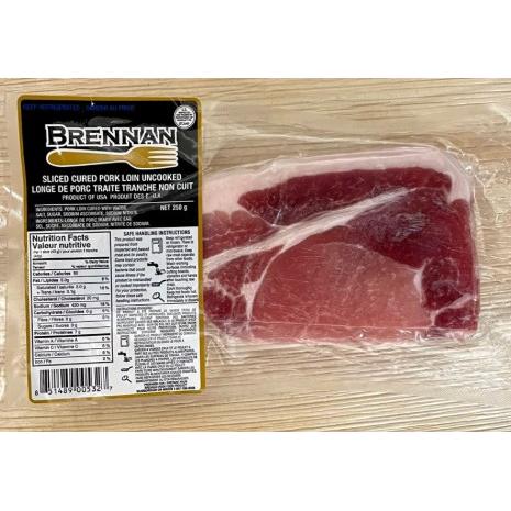 Brennan's Regular Rashers (Sliced Cured Pork Loin Uncookeed)