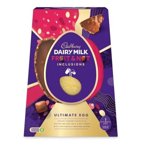 Cadbury Dairy Milk Fruit & Nut Inclusions Ulitmate Egg