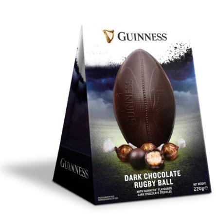 Guinness Rugby Ball Dark Chocolate Egg