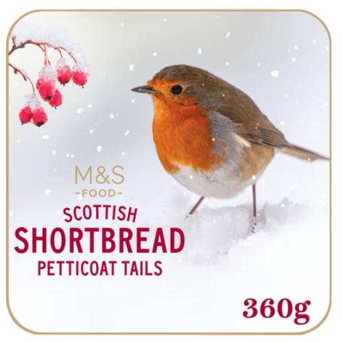Scottish Shortbread Petticoat Tails Robin Tin