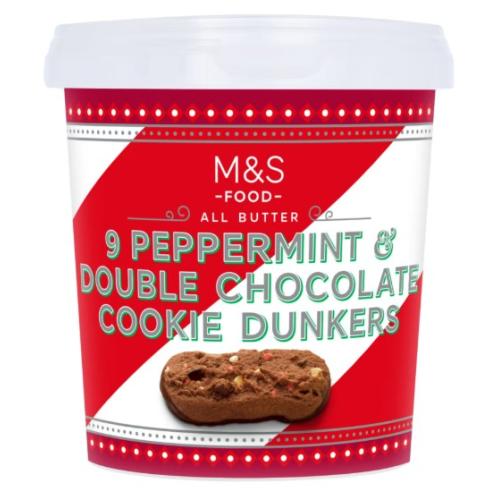 M&S 9- Peppermint & Double Chocolate Cookie Dunkers