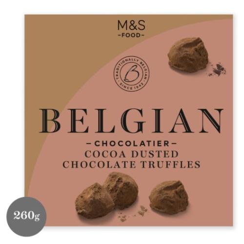 M&S Belgian Cocoa Dusted Chocolate Truffles