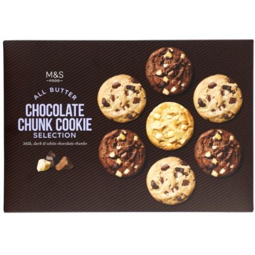 M&S Belgian Chocolate Chunk Cookie Selection