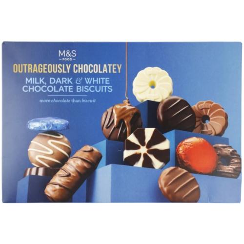 Extremely Chocolatey Milk, Dark & White Chocolate Biscuits