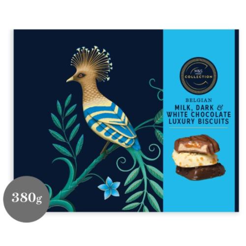 Collection Belgian Milk, Dark & White Chocolate Luxury Biscuits