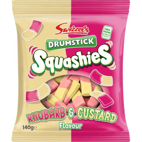 Swizzels Rhubarb & Custard Drumstick Squashies