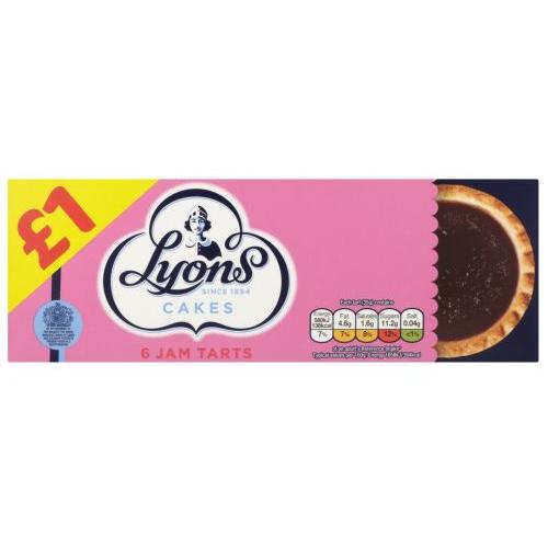 Cakes Lyons Jam Tarts 12 x 6pk